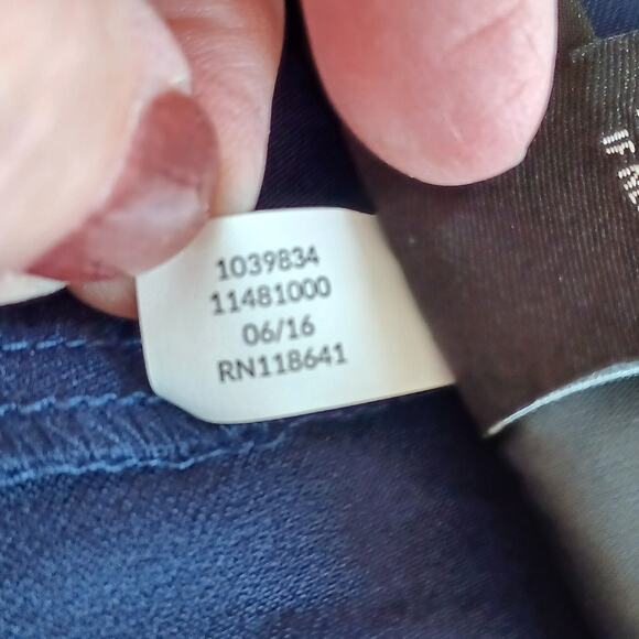 Lane Bryant THE LENA Stretch Ankle Pant Plus Size 26 Blue Curvy Fit Hem Vent NEW - Picture 11 of 12